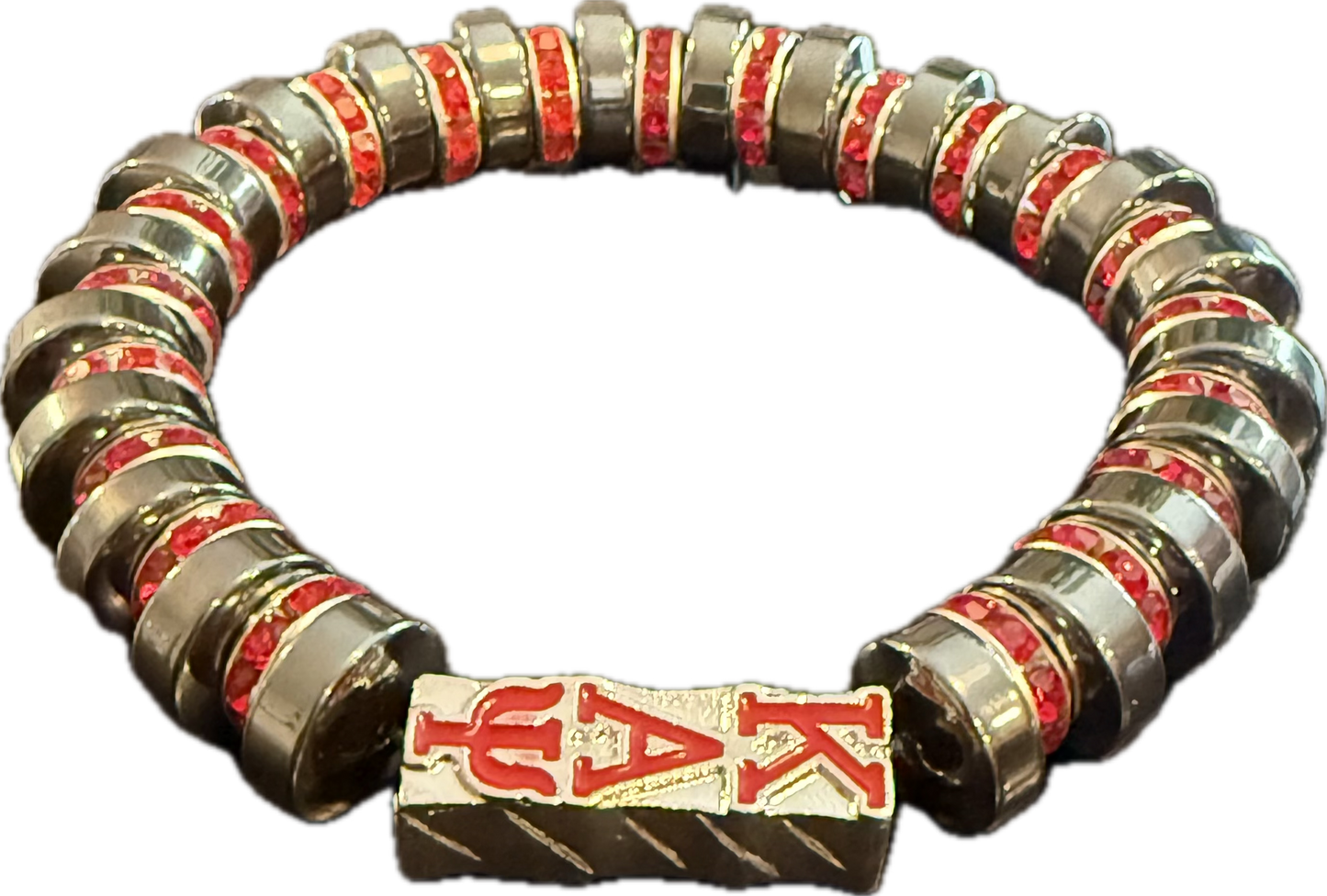 Kappa Alpha Psi round hematite bracelet