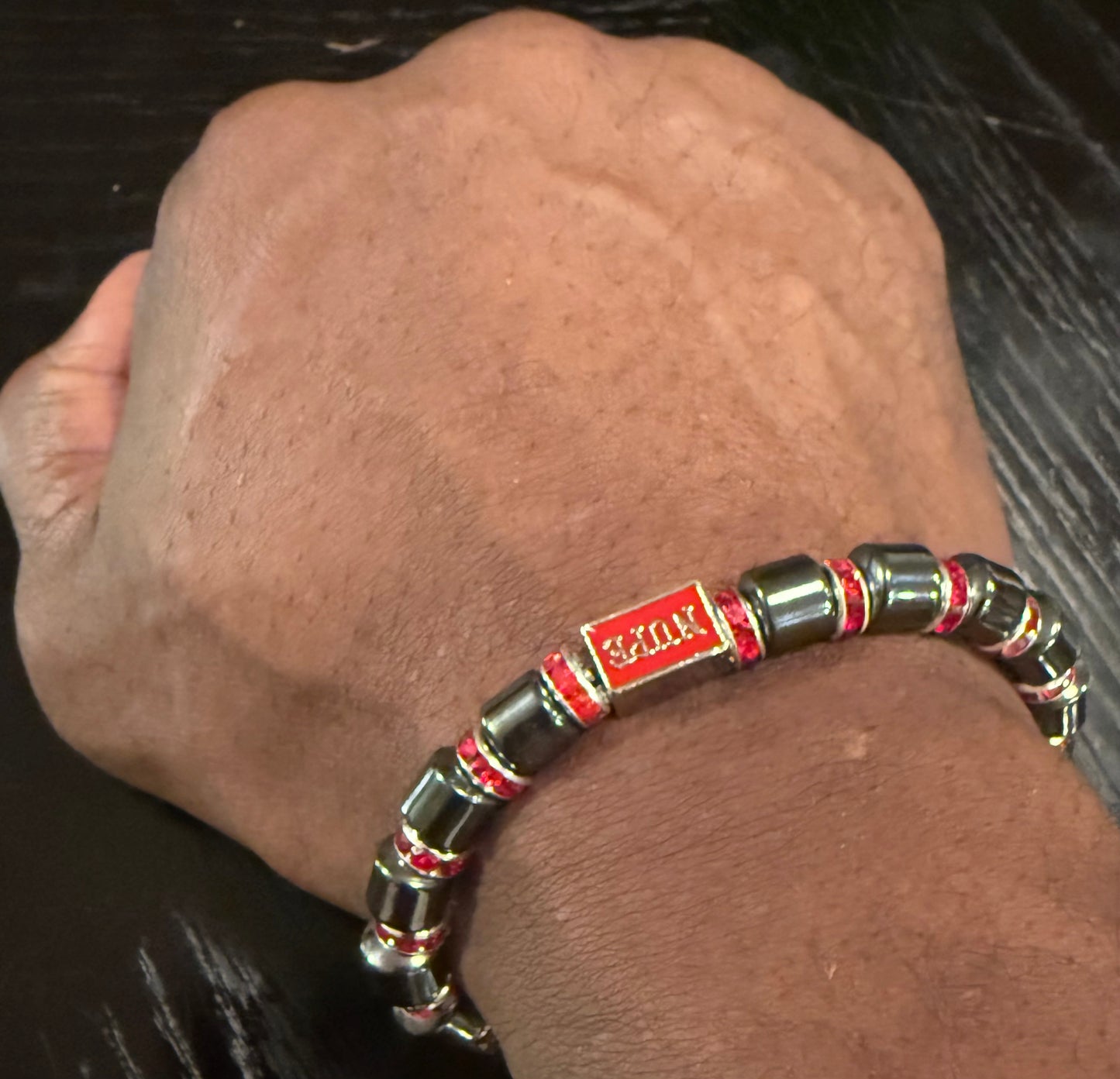 Nupe black hematite bracelet