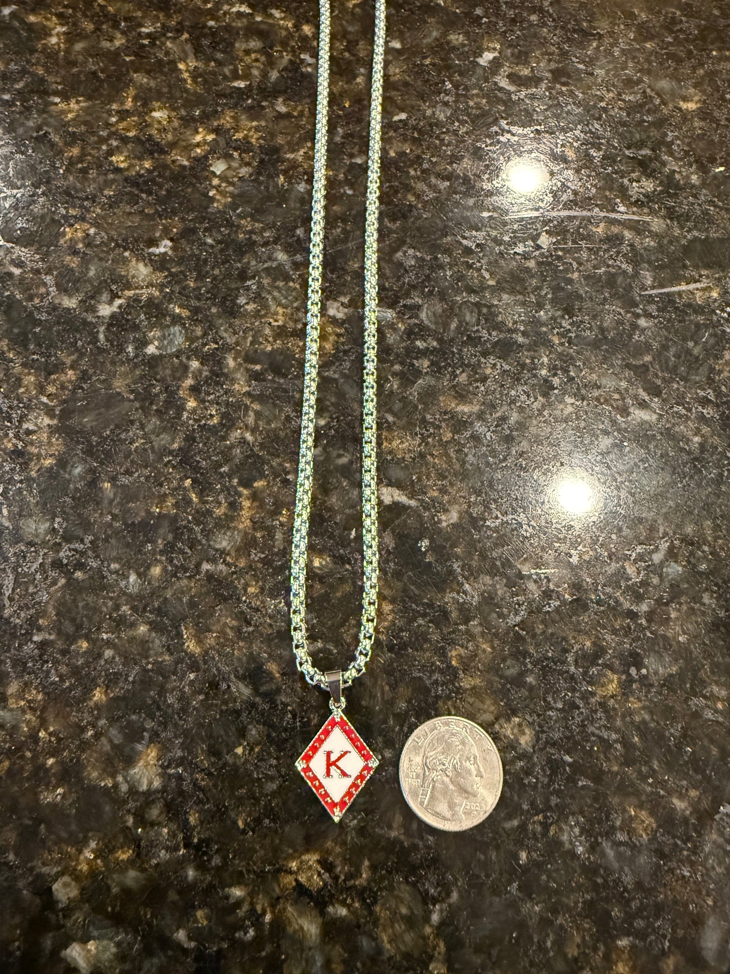 Kappa Alpha Psi Silver 4mm pendant and chain