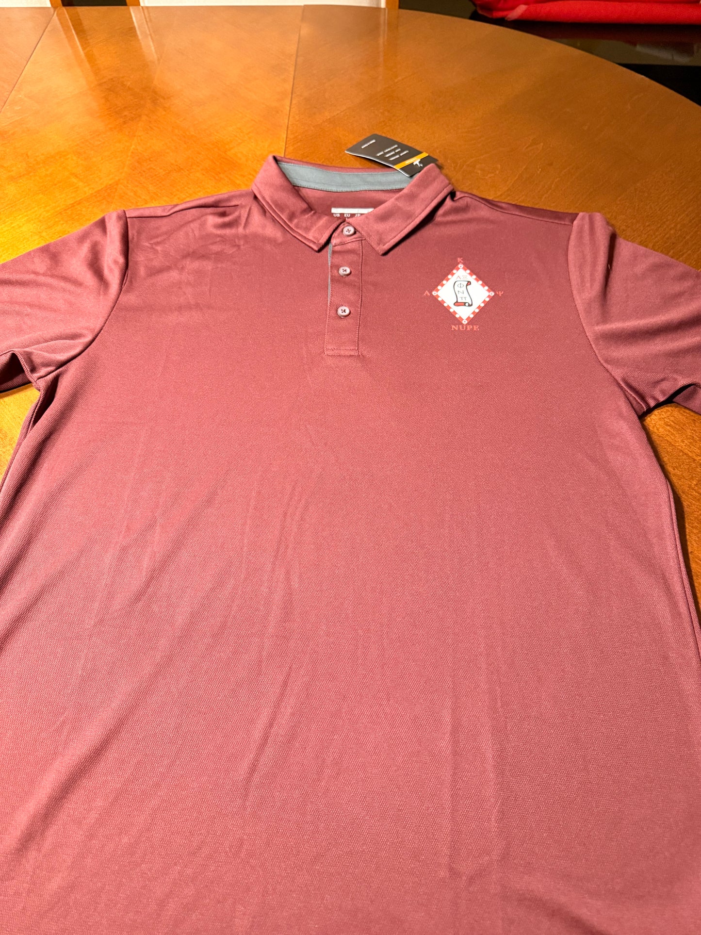 AlphaXi Crimson polo golf shirt