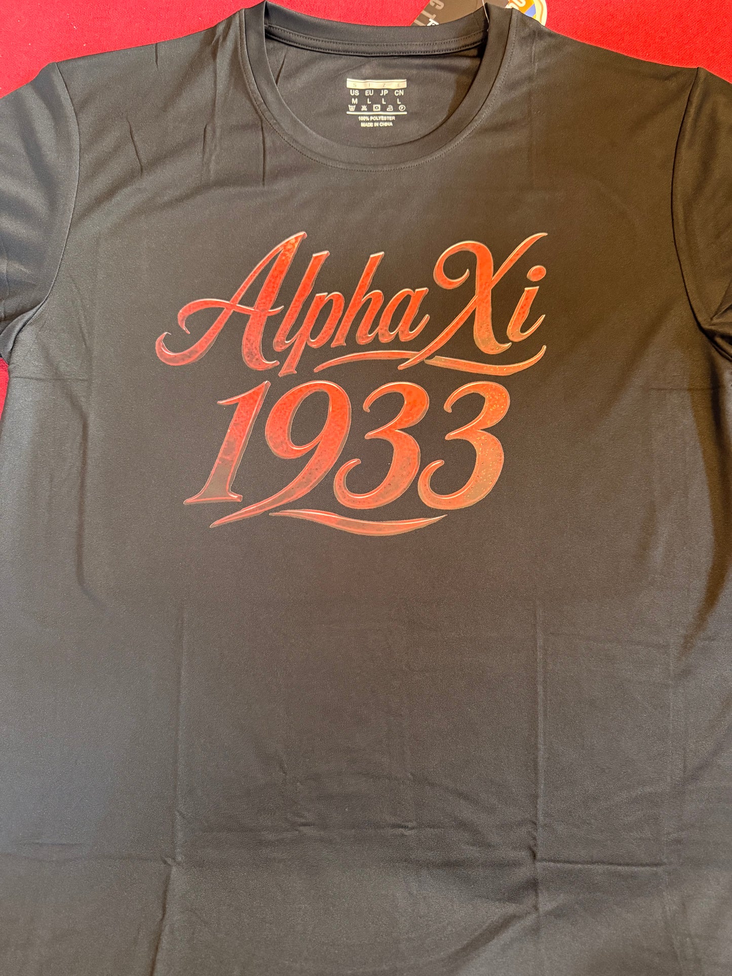 AlphaXi Black Dri fit