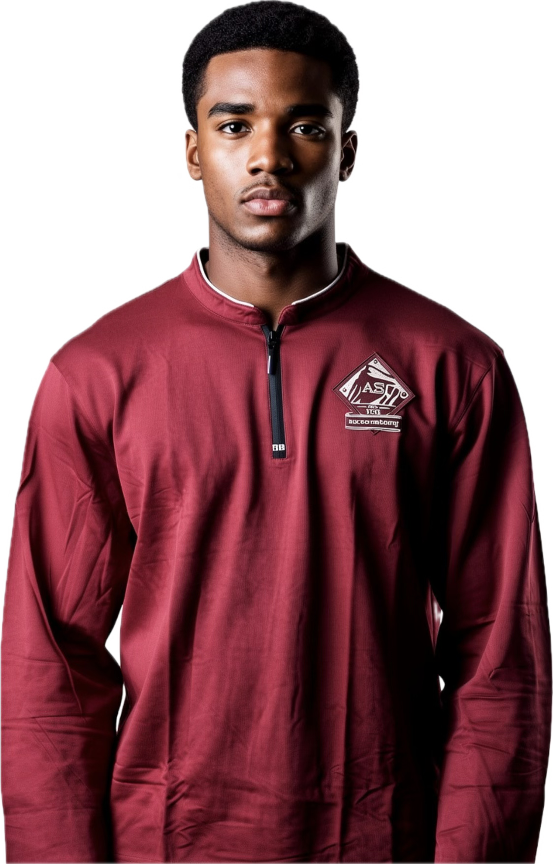 Crimson "Rock of the South" quarter zip