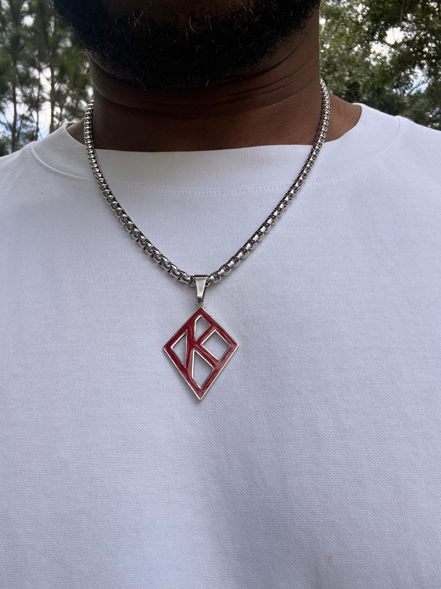 Red Floating K Chain