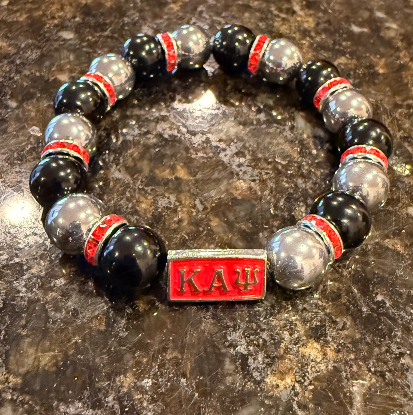 ΚΑΨ/1911 double sided bracelet black