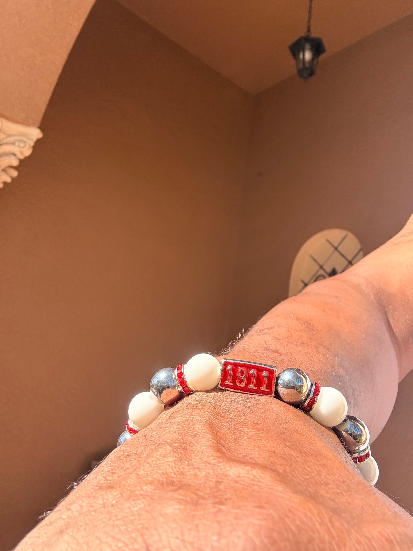 ΚΑΨ/1911 double sided bracelet white