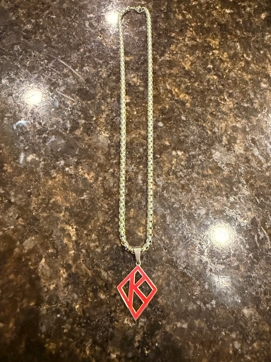 Red Floating K Chain