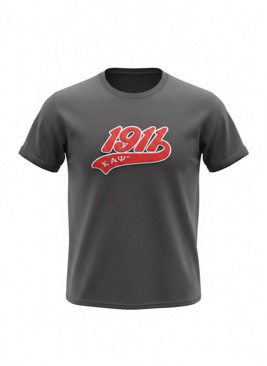 1911 ΚΑΨ chenille patch t-shirt