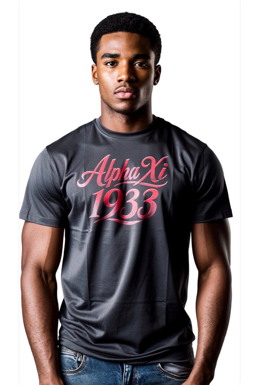 AlphaXi Black Dri fit