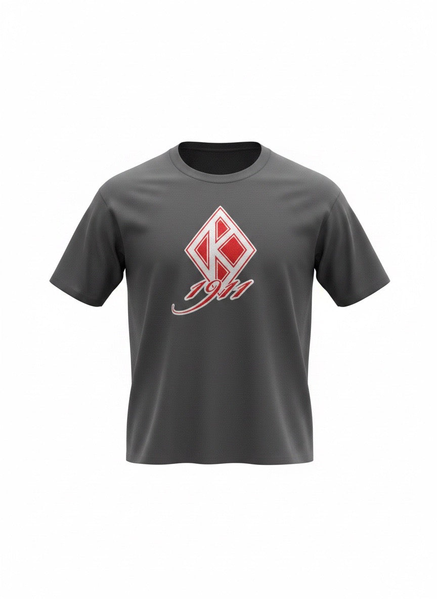 Floating “K” chenille patch t-shirt