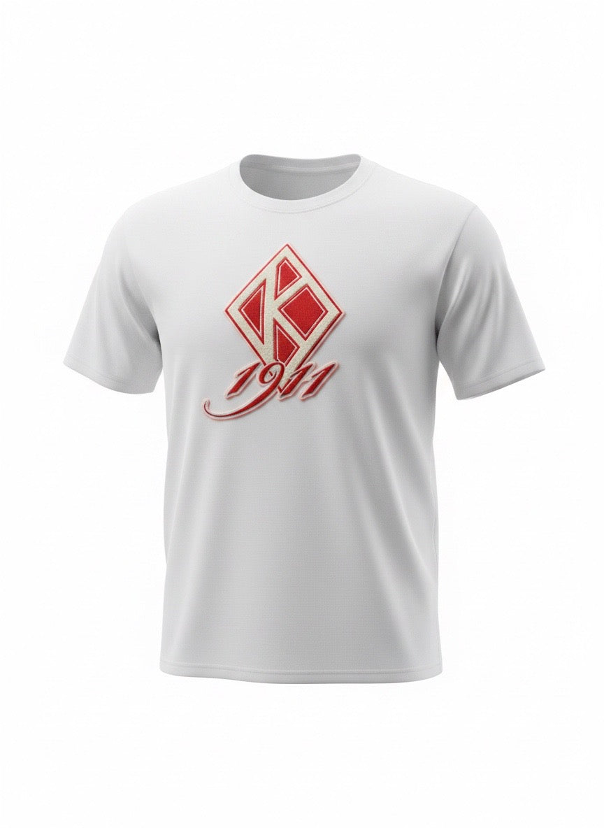 Floating “K” chenille patch t-shirt