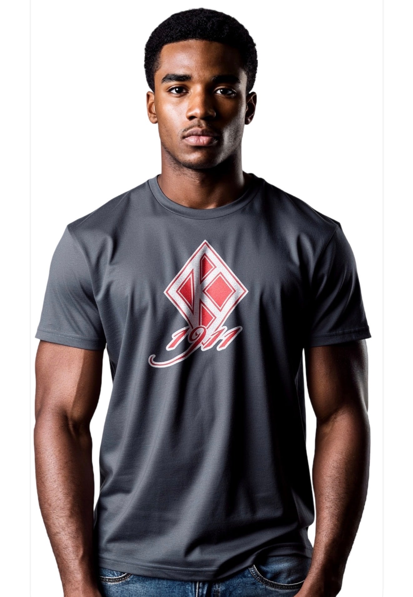 Floating “K” chenille patch t-shirt
