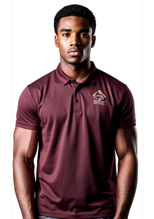 AlphaXi Crimson polo golf shirt