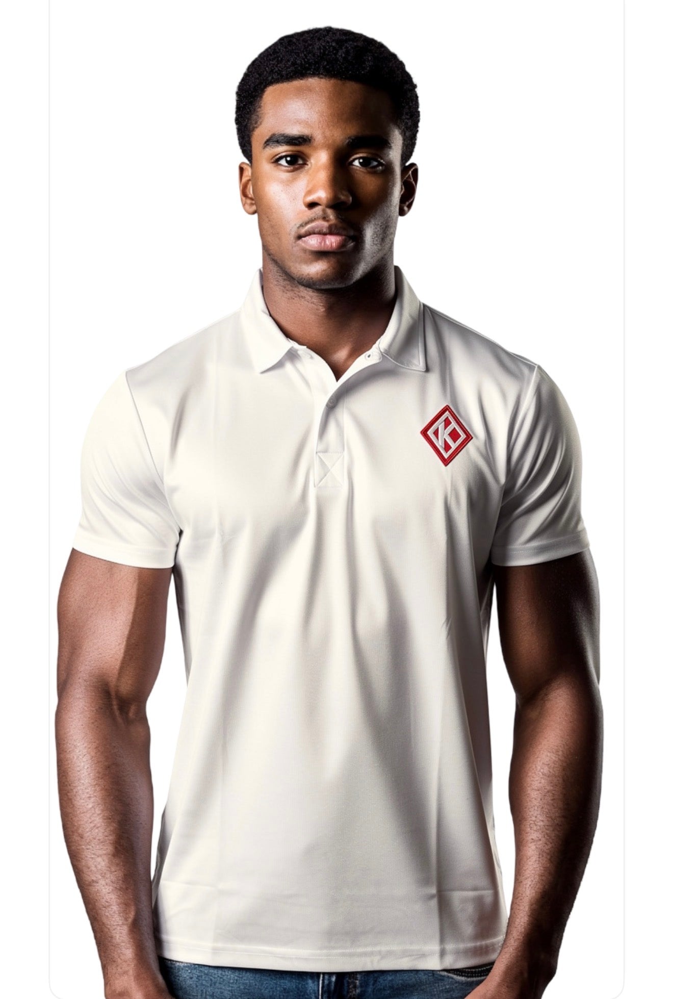 White Kappa golf polo