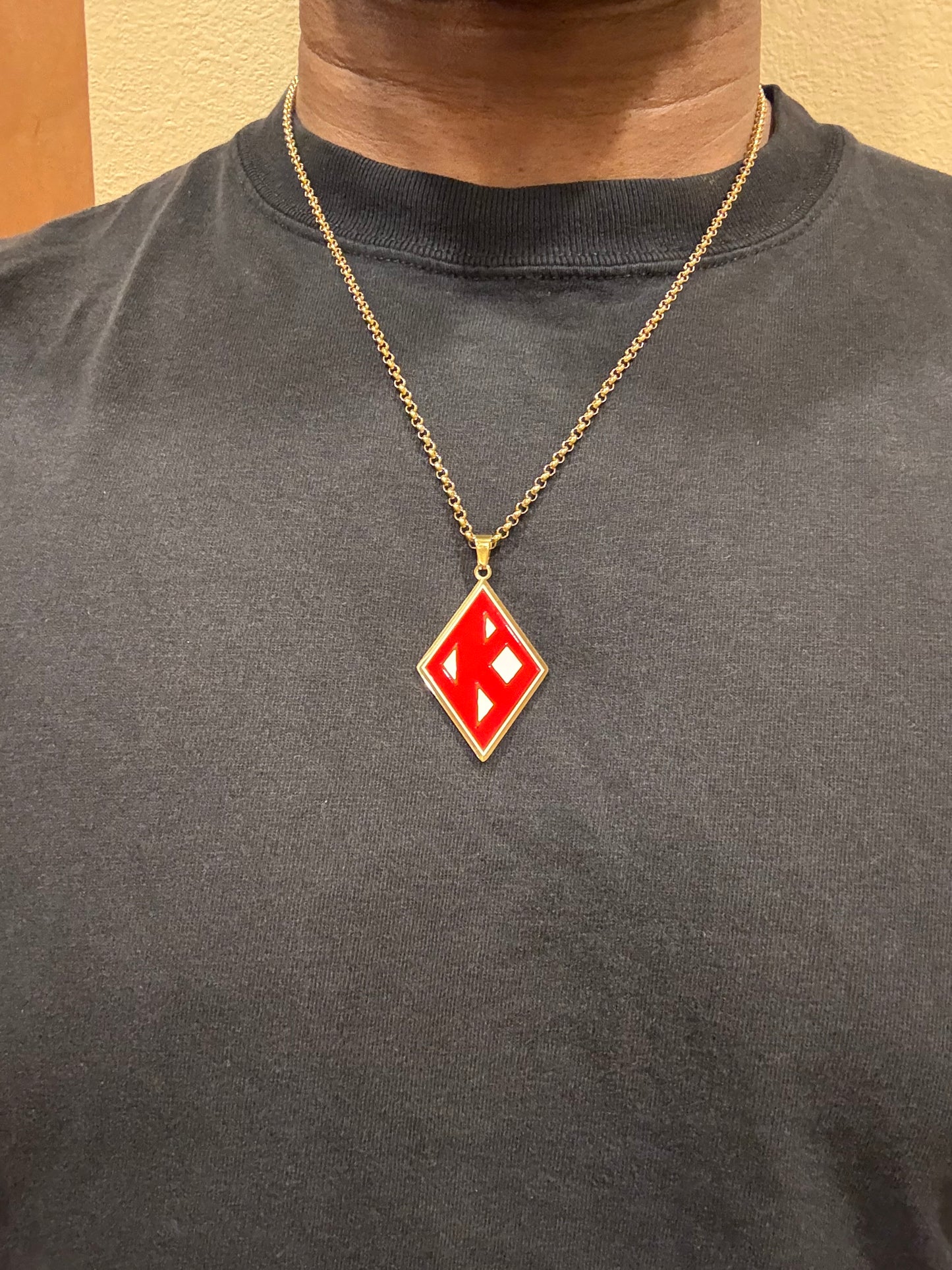 Floating K Gold and Krimson Chain