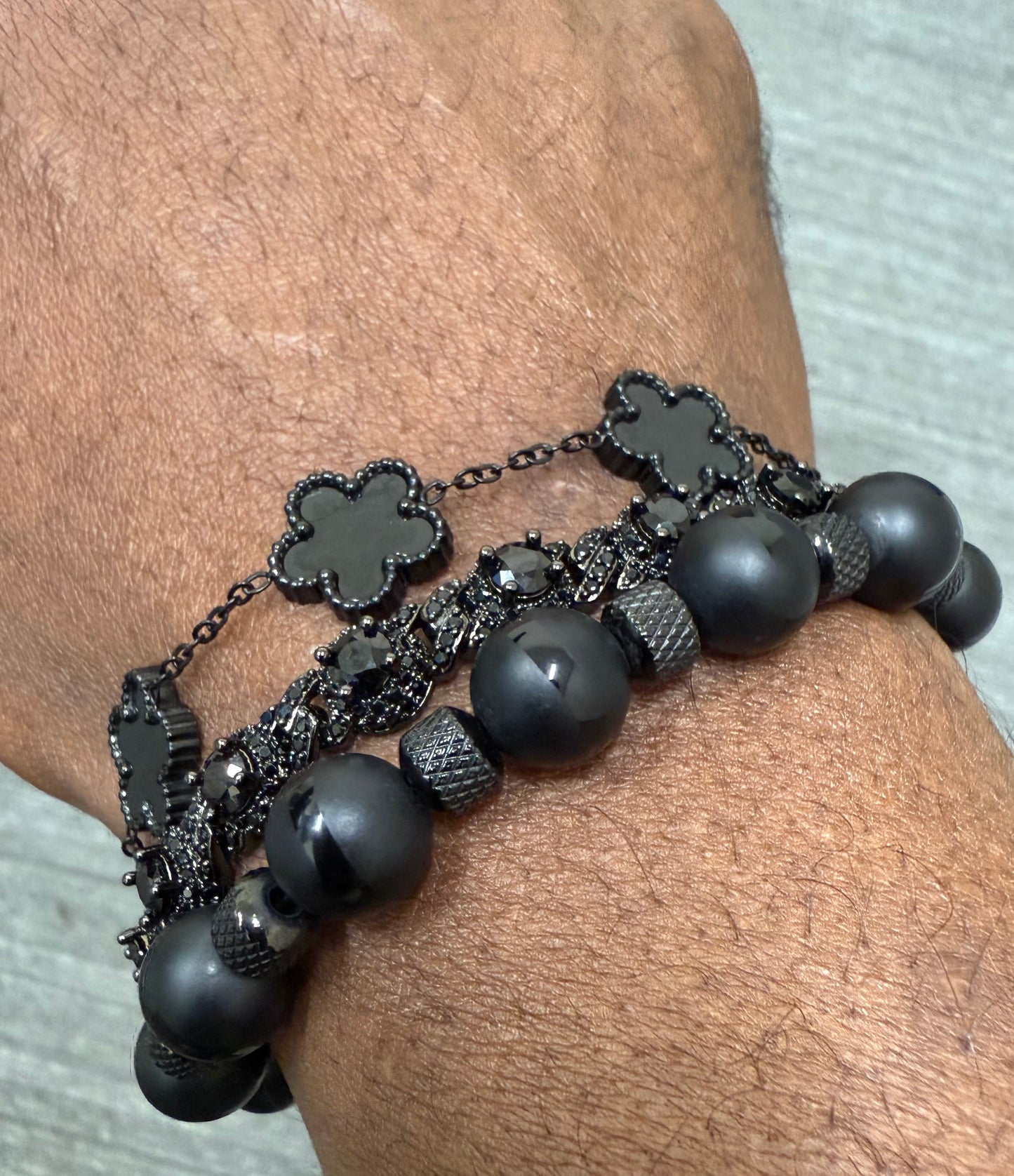 4 leaf clover adjustable bracelet