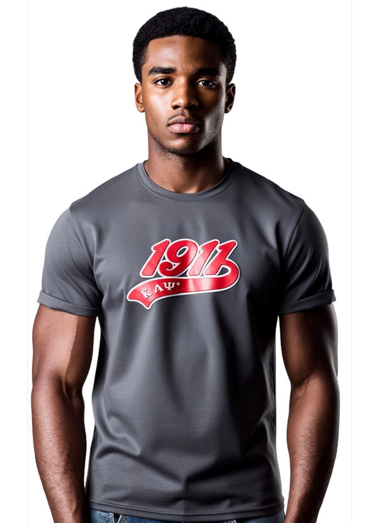 1911 ΚΑΨ chenille patch t-shirt
