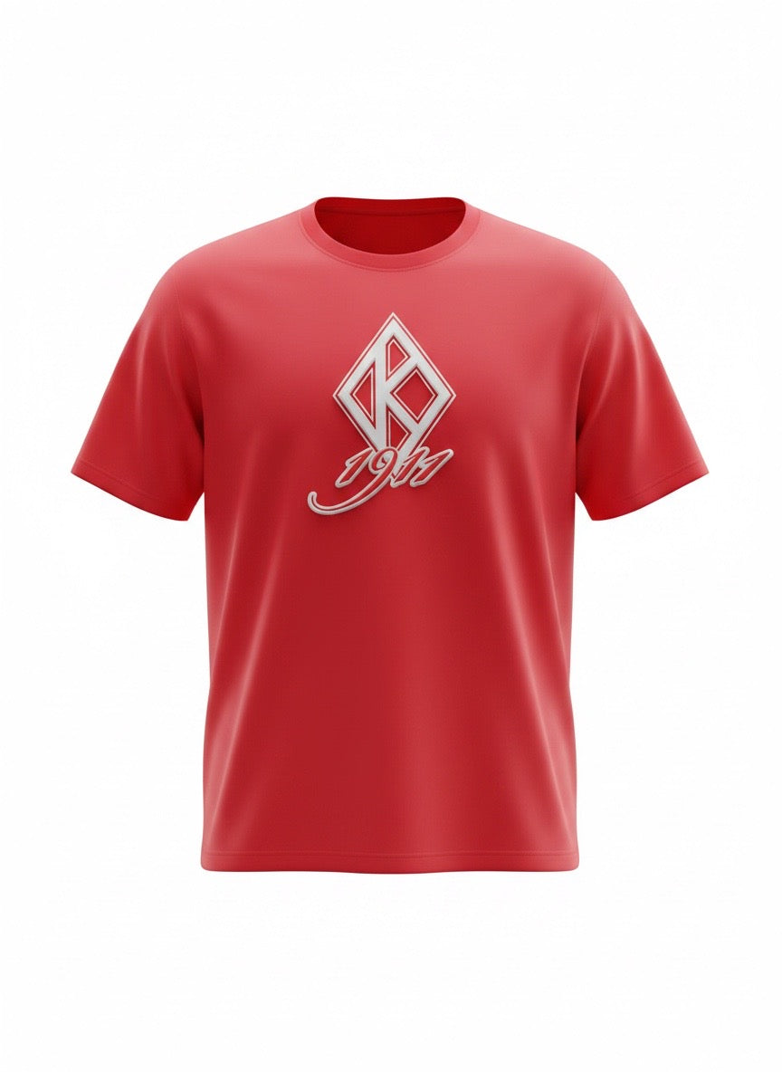 Floating “K” chenille patch t-shirt