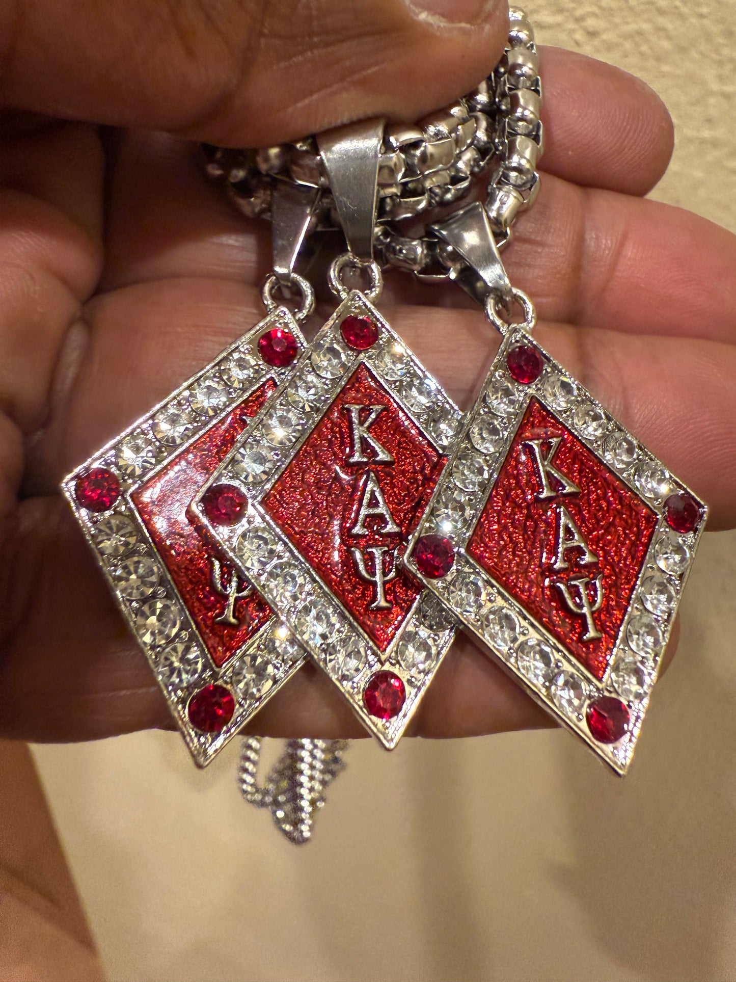 ΚΑΨ Crimson Silver pendant
