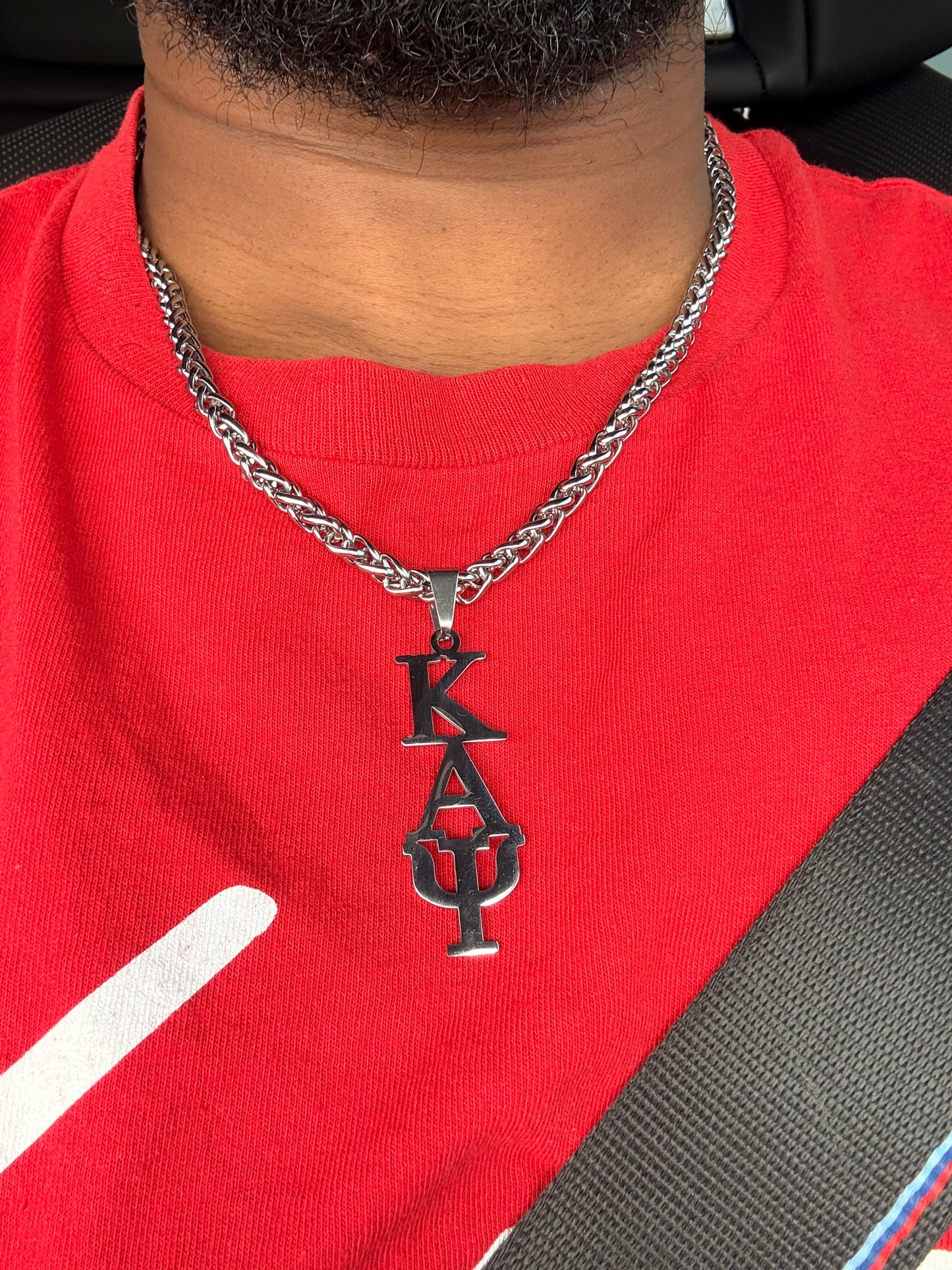 ΚΑΨ charm and stainless chain