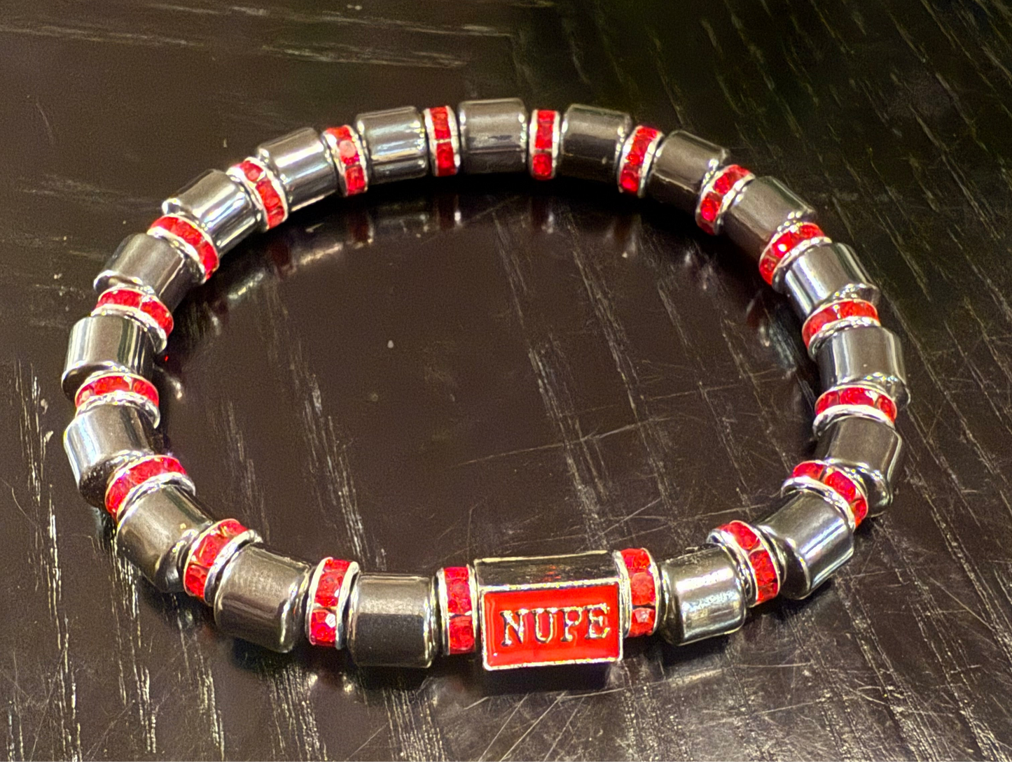 Nupe black hematite bracelet