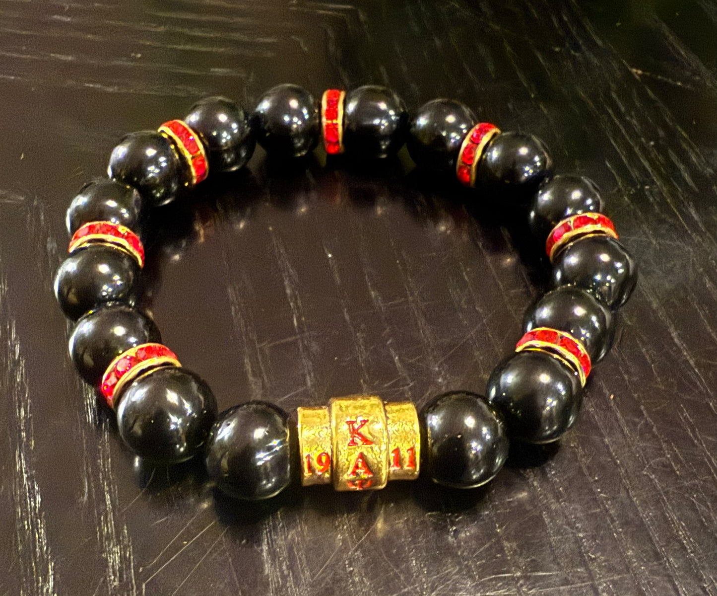 Kappa Alpha Psi gold paver bracelet