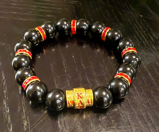 Kappa Alpha Psi gold paver bracelet
