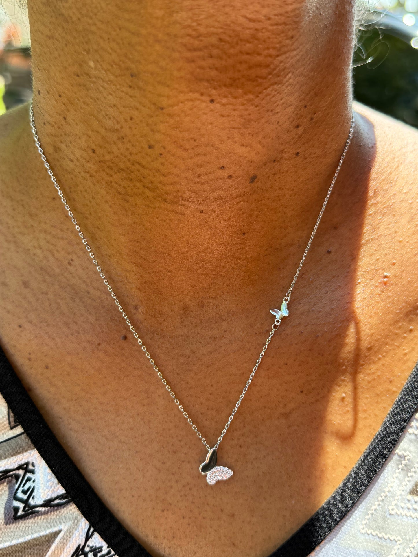 Double Butterly necklace