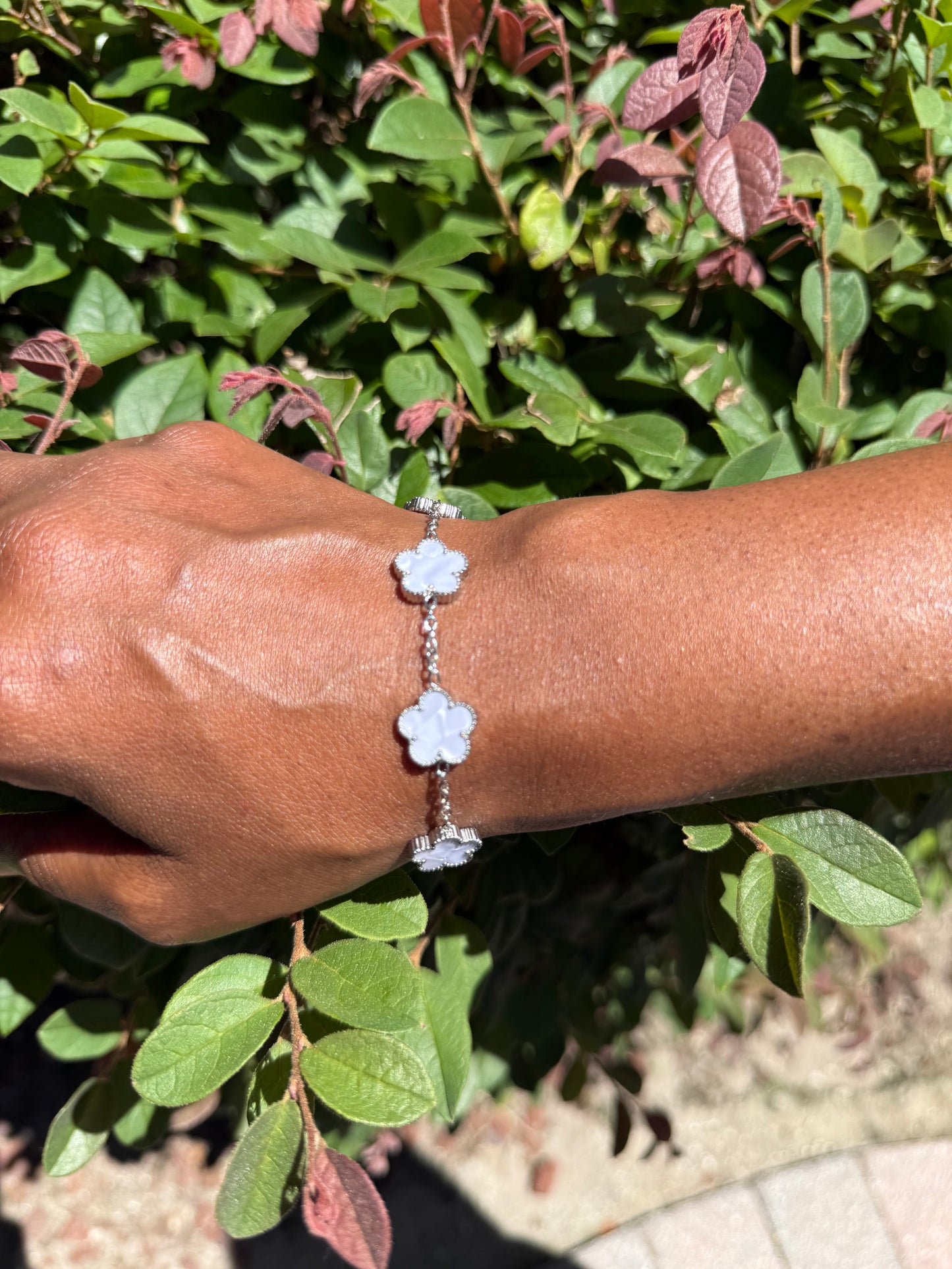 4 leaf clover adjustable bracelet