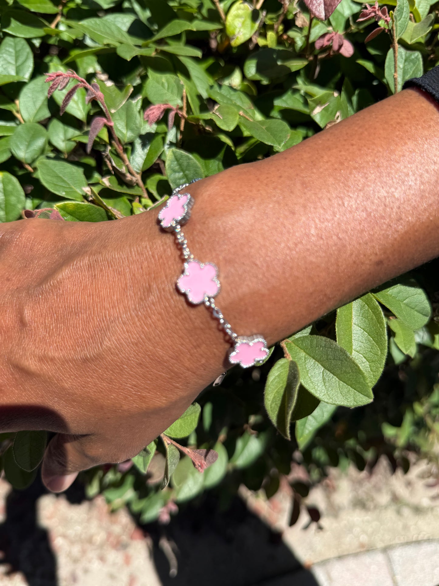 4 leaf clover adjustable bracelet