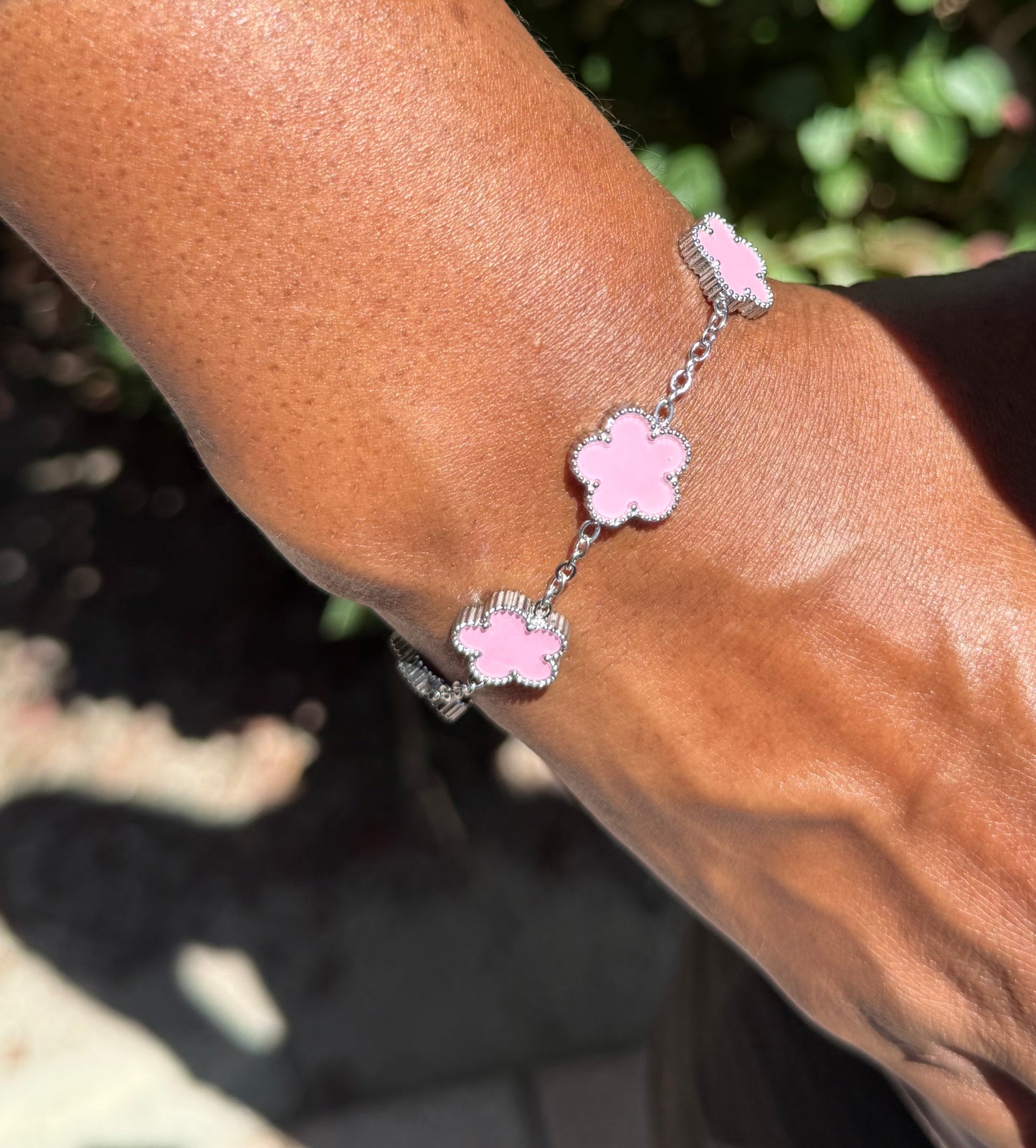 4 leaf clover adjustable bracelet