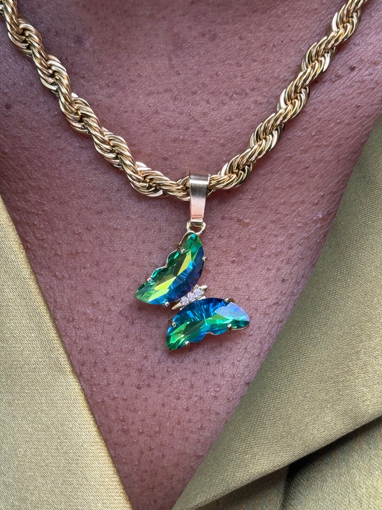 Butterfly pendant rope