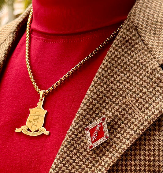 Gold Coat of Arms Box chain