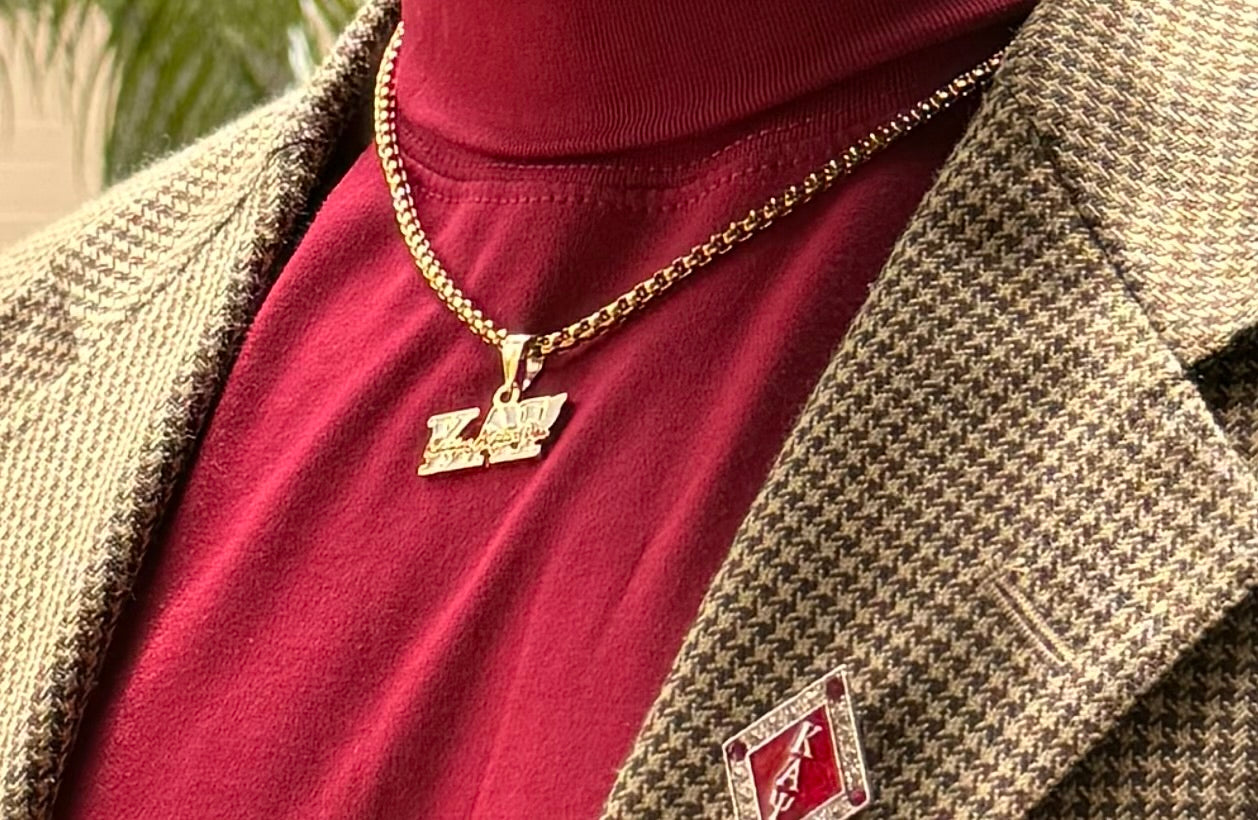 Kappa Alpha Psi Pendant 4mm gold chain