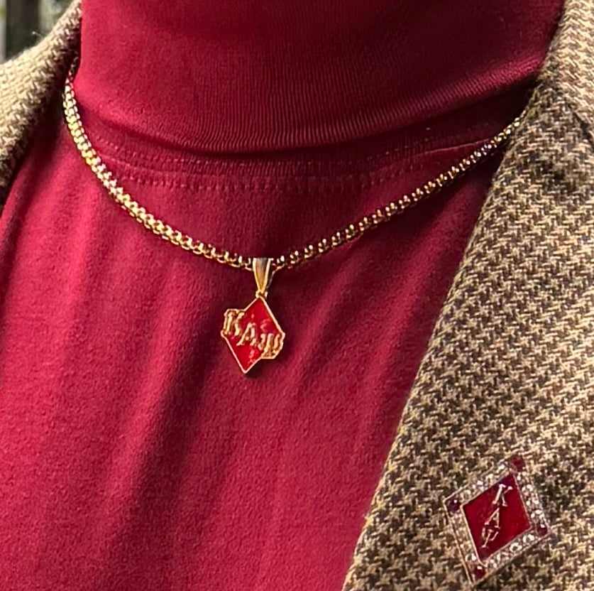 Kappa Alpha Psi Pendant 4mm gold chain
