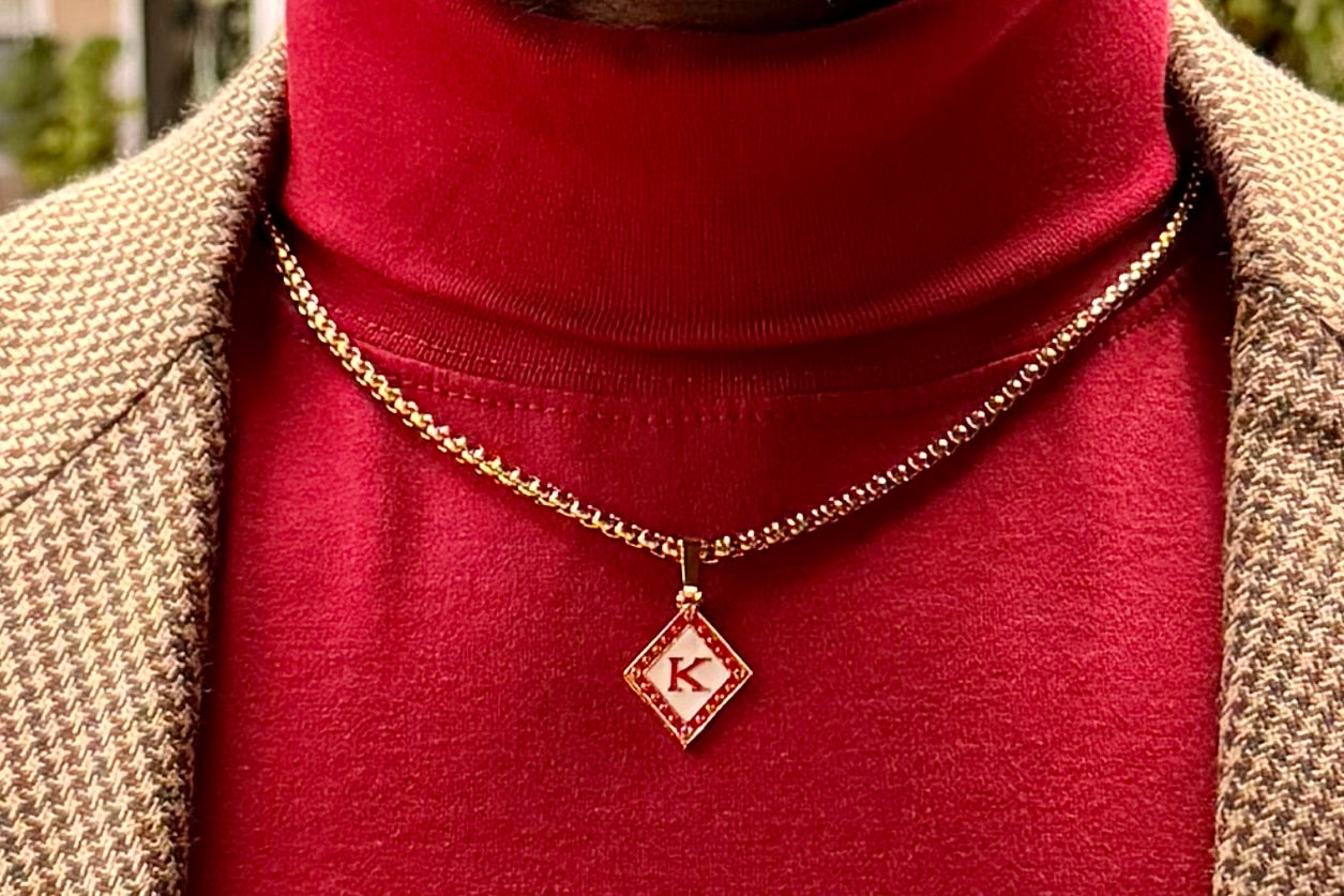 Kappa Alpha Psi Pendant 4mm gold chain