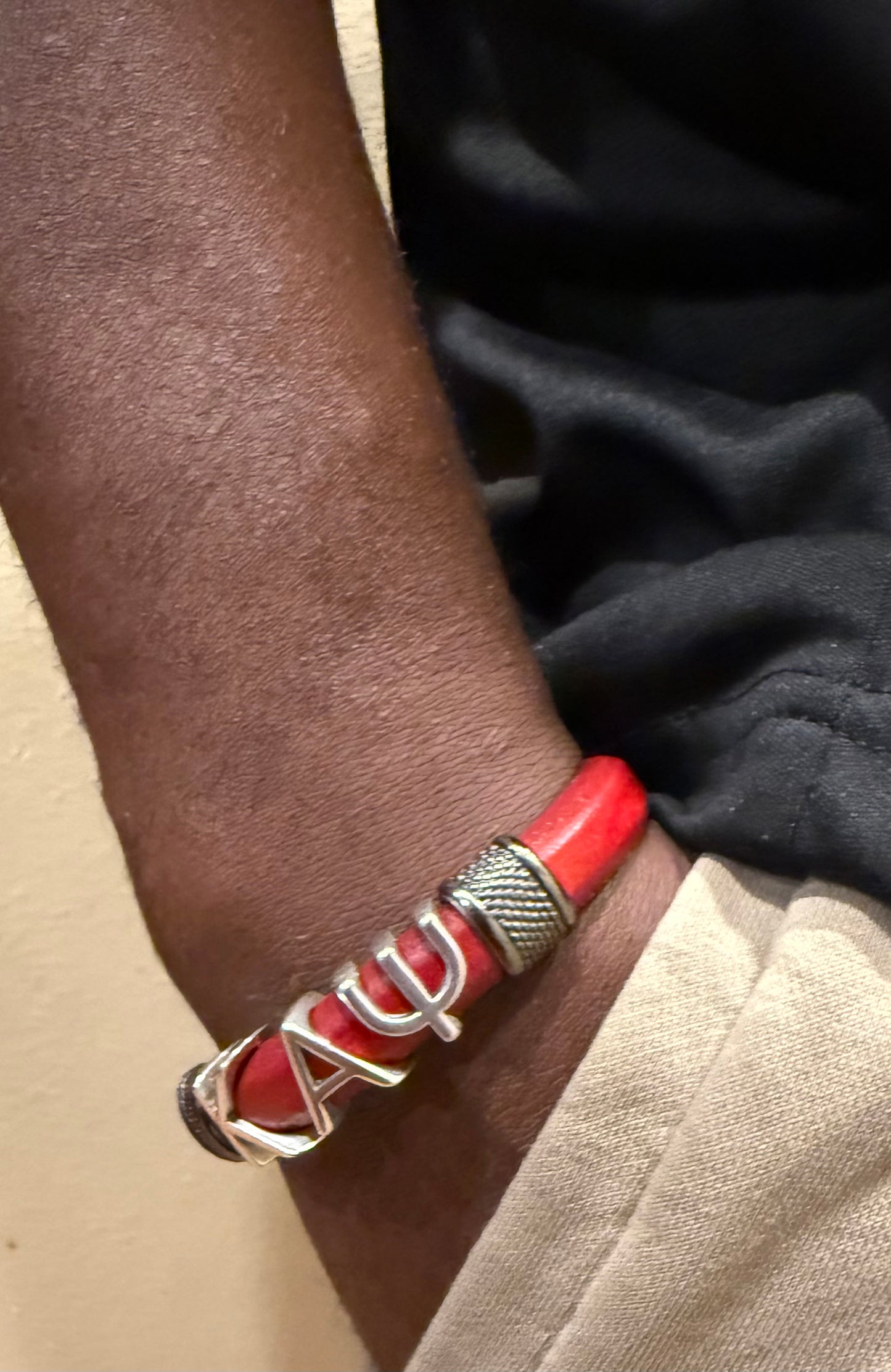 Red regaliz Kappa Alpha Psi bracelet