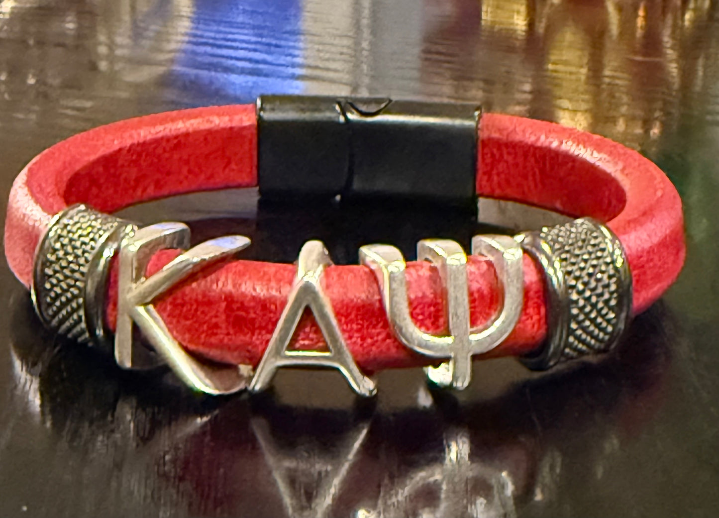 Red regaliz Kappa Alpha Psi bracelet