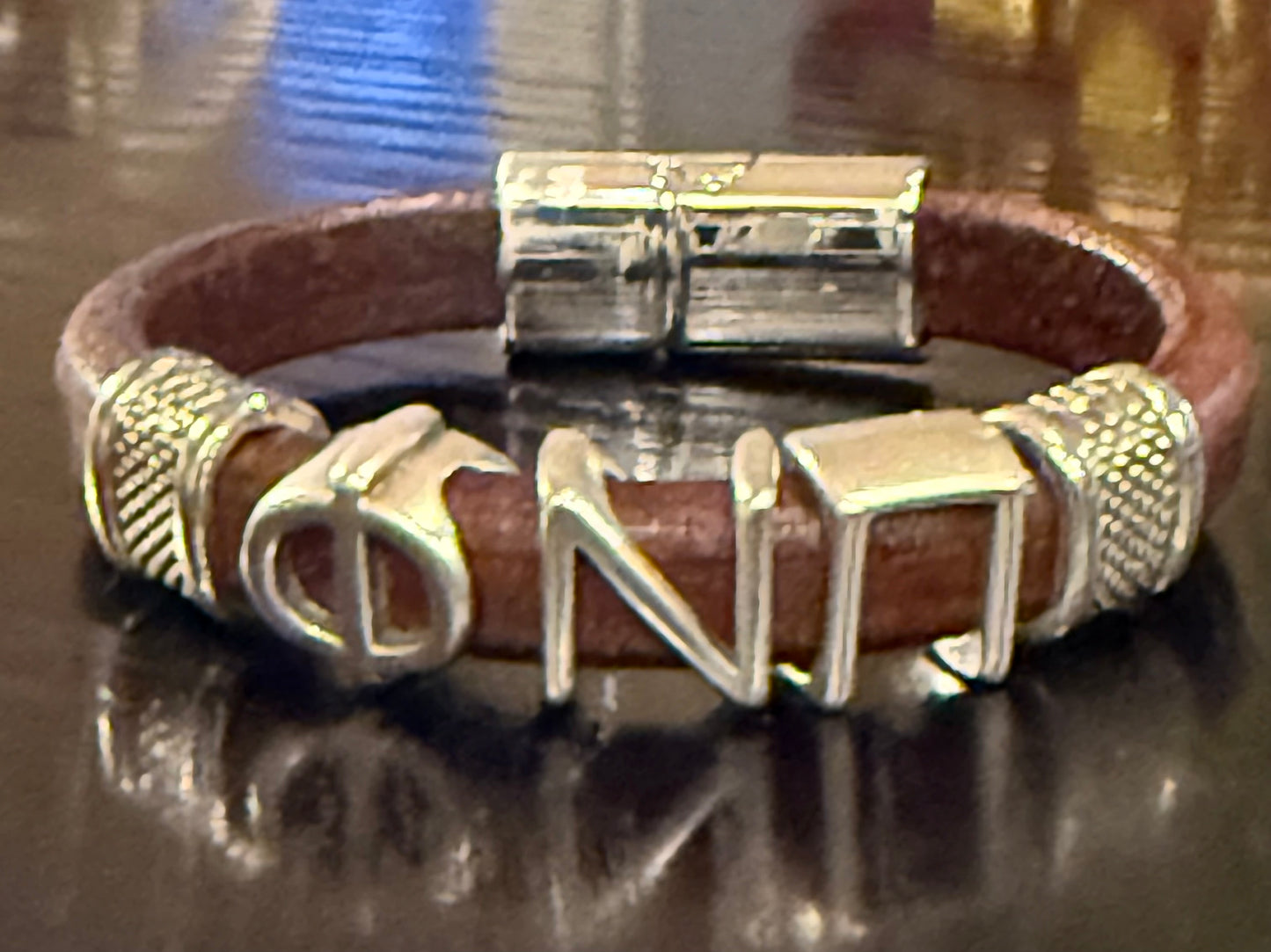 Brown Phi Nu Pi Regaliz bracelet
