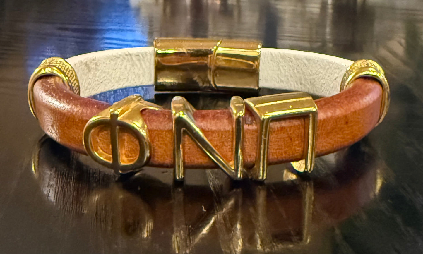 Phi Nu Pi regaliz bracelet