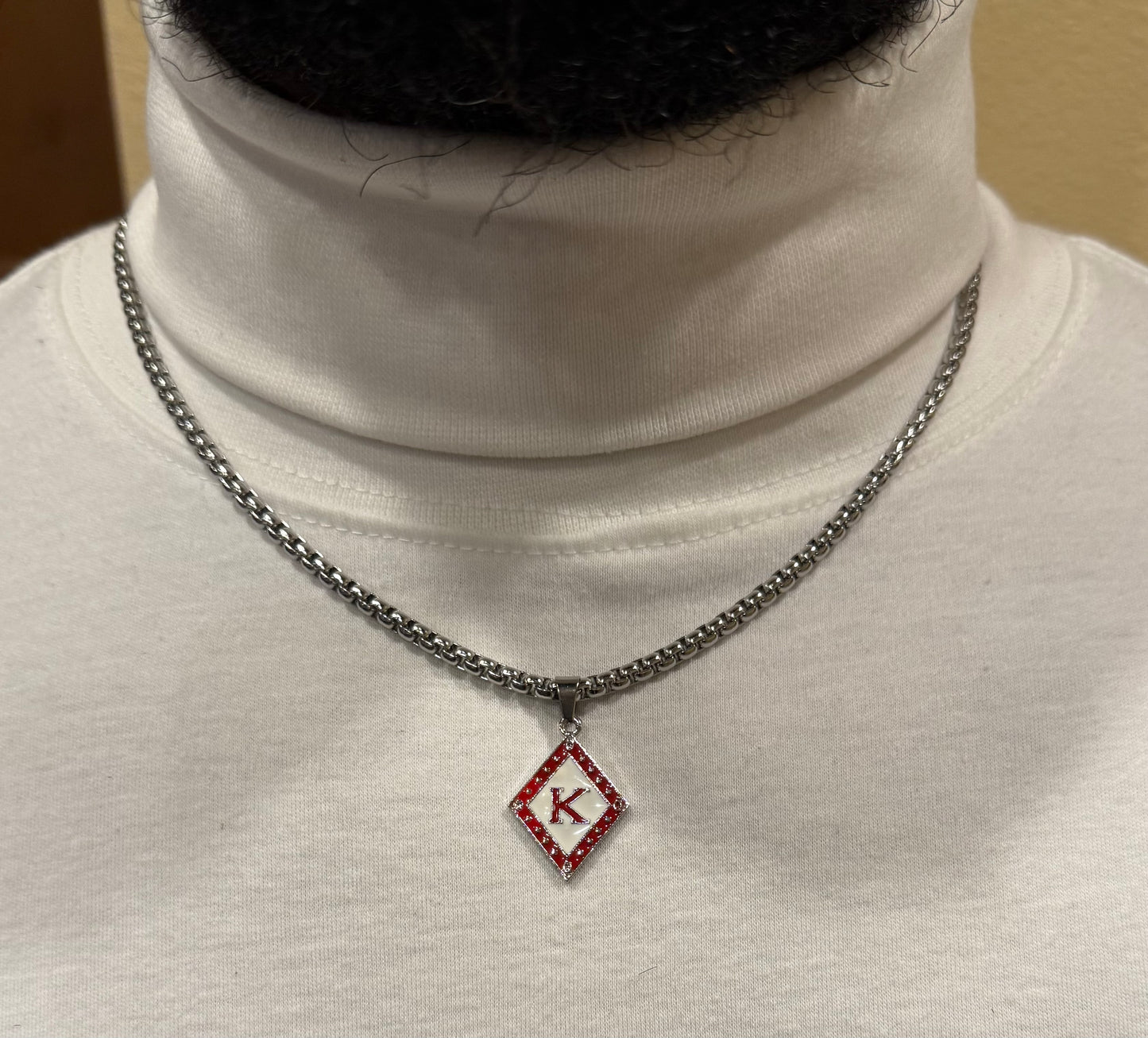 Kappa Alpha Psi Silver 4mm pendant and chain
