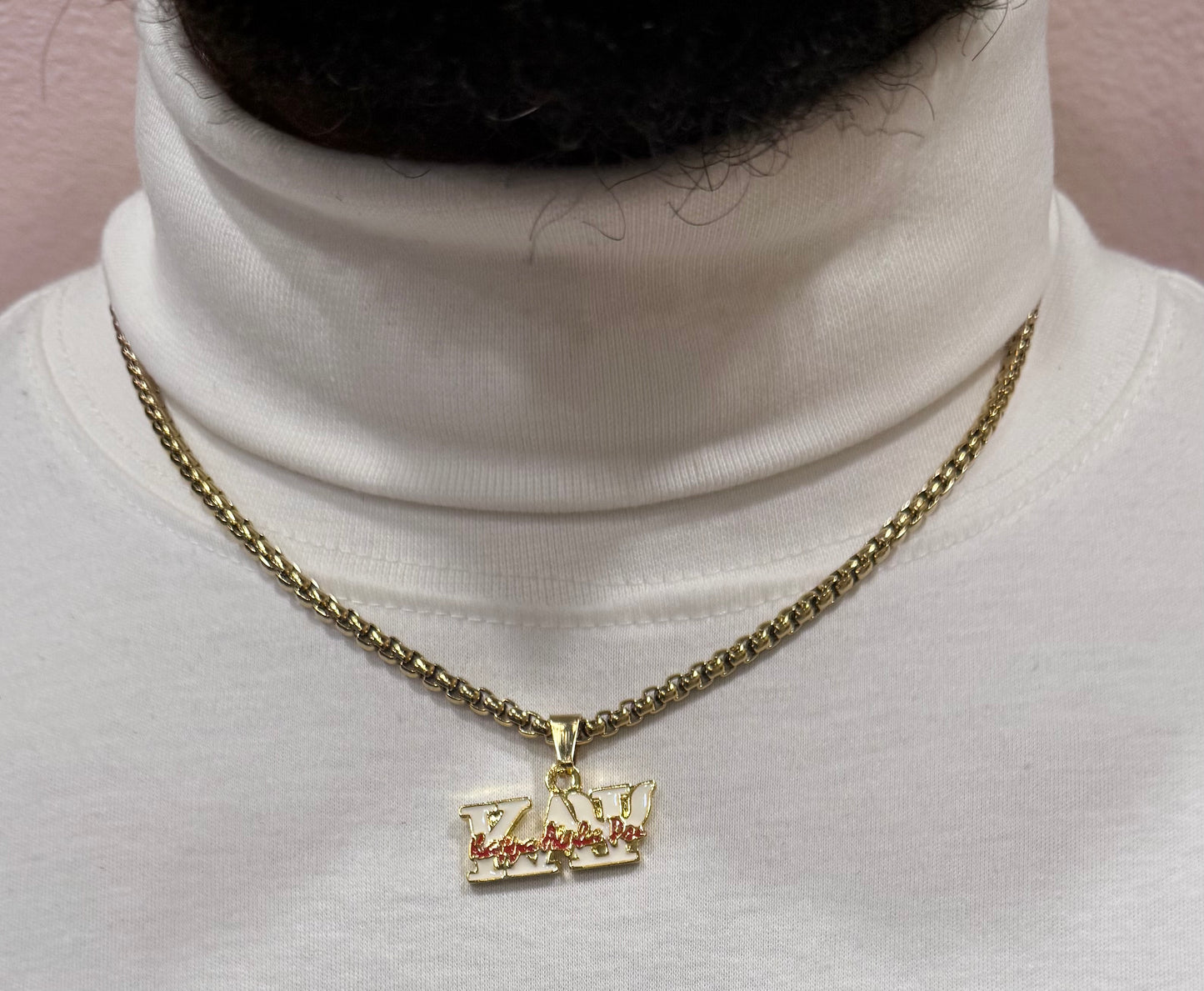 Kappa Alpha Psi Pendant 4mm gold chain