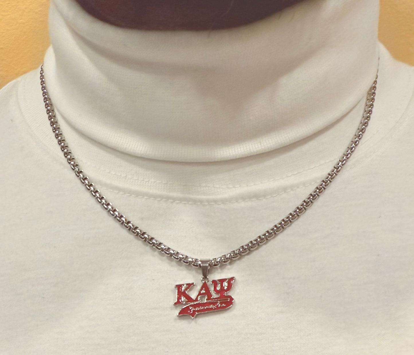 Kappa Alpha Psi Silver 4mm pendant and chain