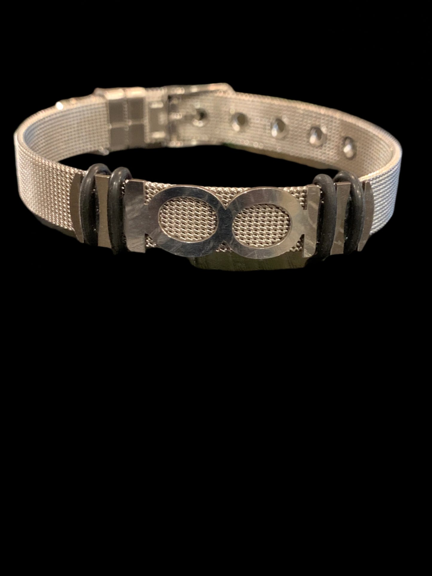 Stainless steel infinity adjustable bracelet