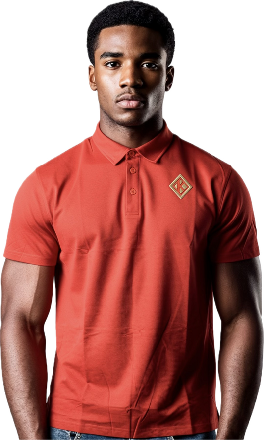 Red Kappa golf polo shirt